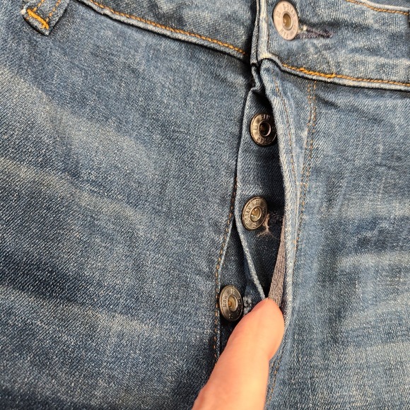 G Star Raw Jeans Men 34x32 5620 3D Slim Fit Double Knee Moto Stretch Denim Blue - Picture 11 of 16